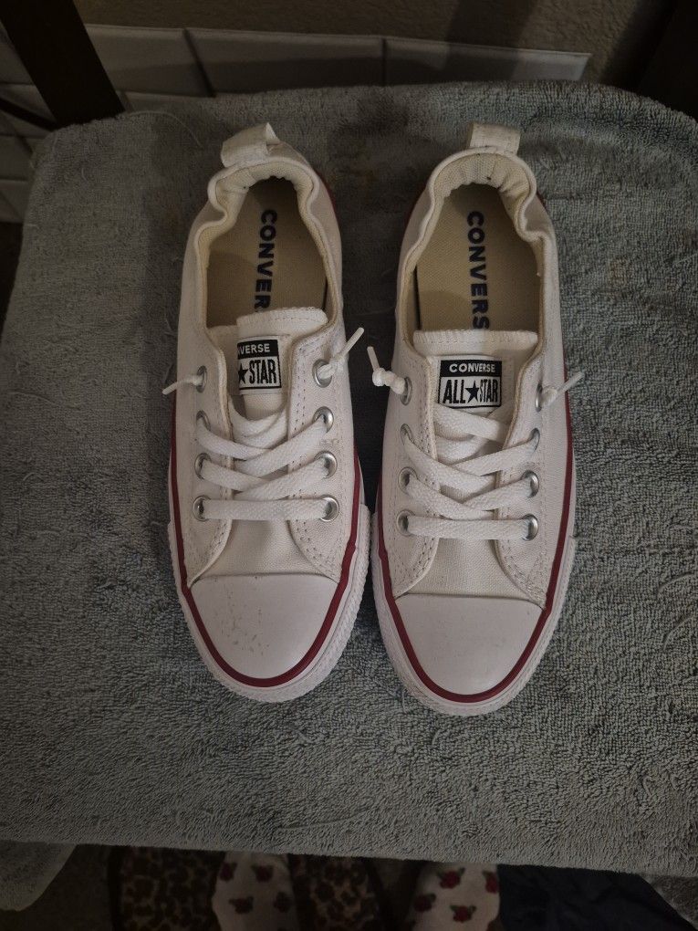 Converse White Female Size 7 Shoes