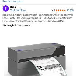 Like new Rollo printer