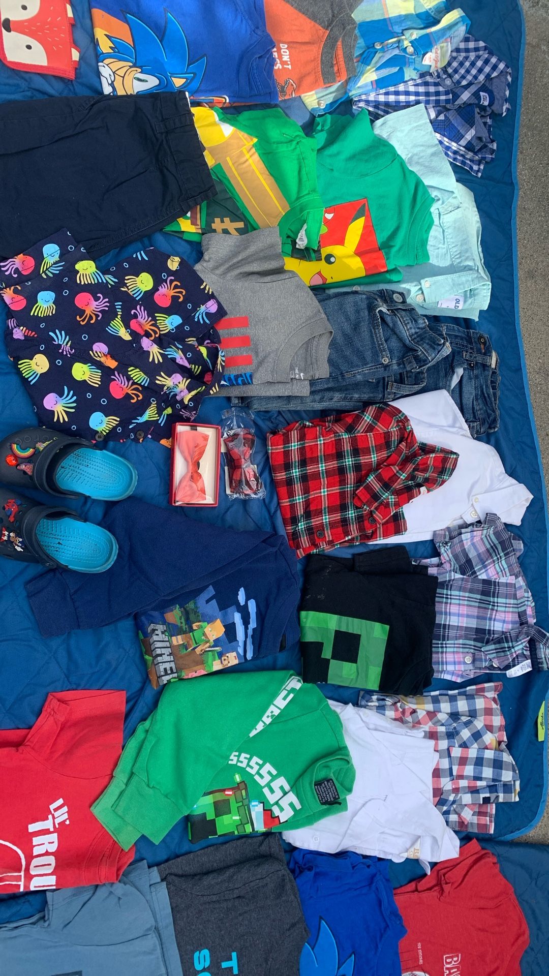 Boys Size 4T 5 6 Clothing 35 Pieces Lot Crocs Minecraft