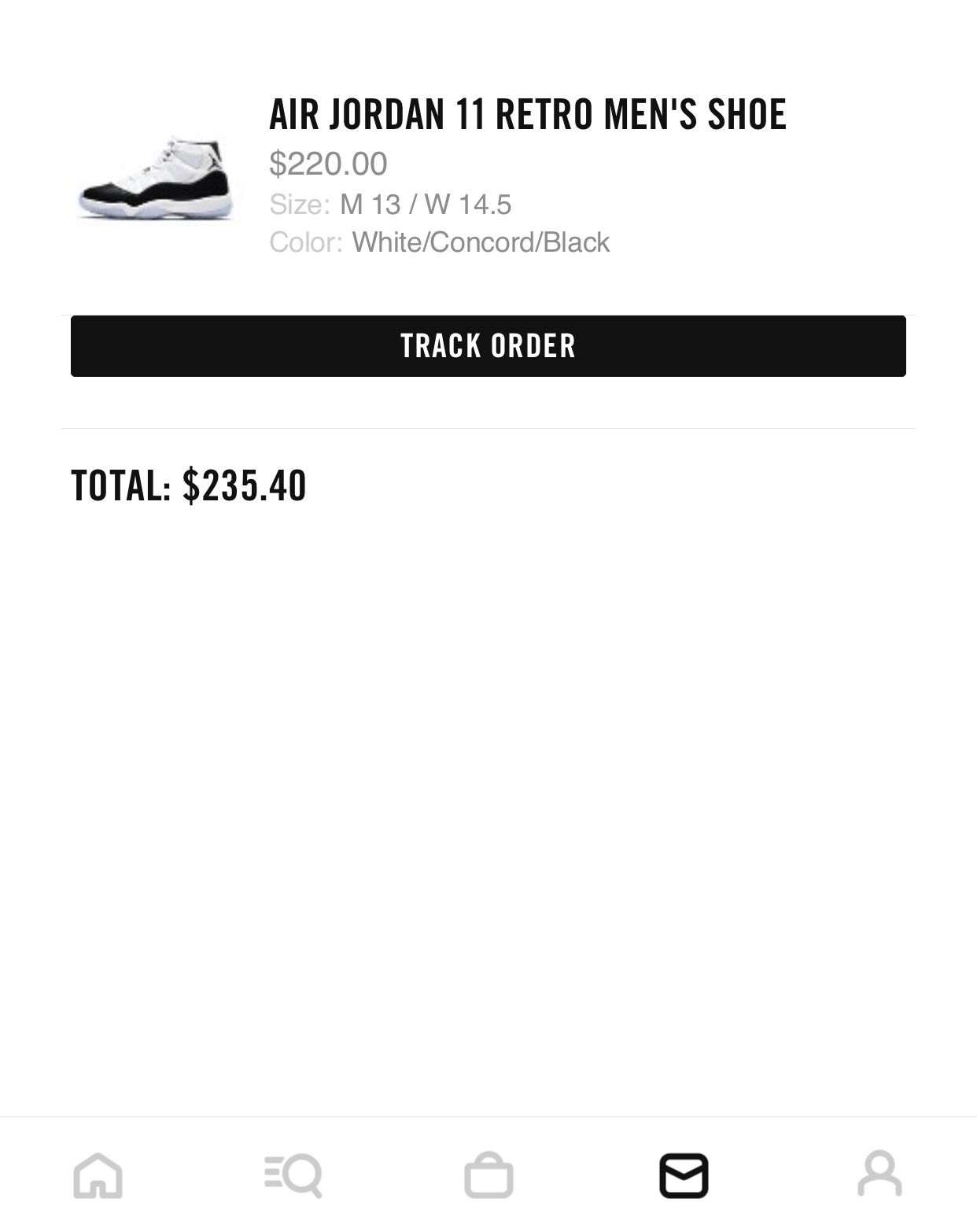 Jordan 11 Concords size13