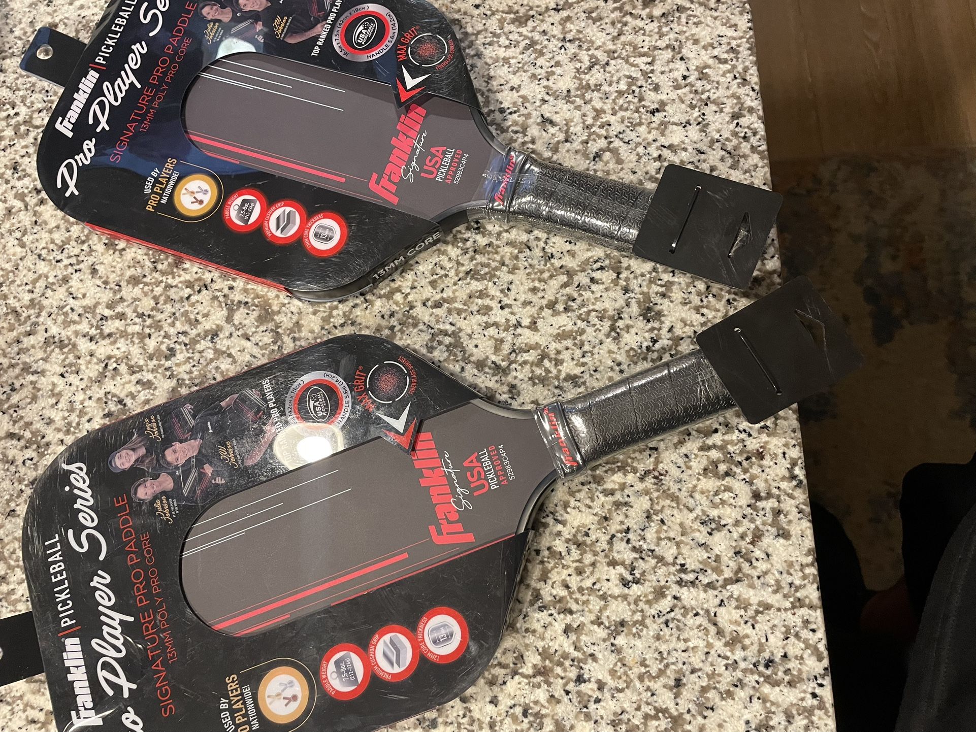 Lot Of 2 Franklin Sports Pickleball Paddle Pro Player Series Signature 13mm