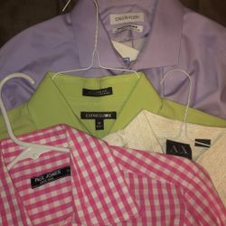 Men’s Button Up Dress shirts All “M”…