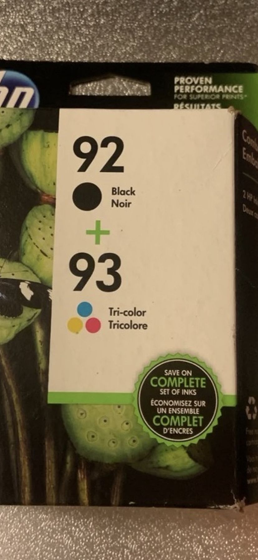 HP 2-Pack of 92/93 Original Ink Cartridges in Black/Tri-Color New never opened