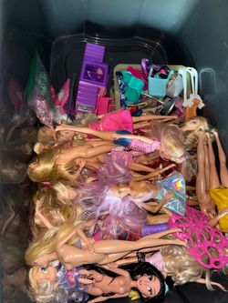 Large Lot of Barbie Dolls and Accessories