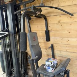 Workout Machine With Cables 