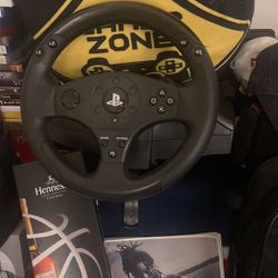 PS4/ps3 Steering Wheel With Foot Pedals $50