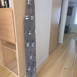 Rustic Wooden Candle Holder