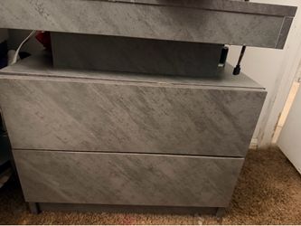 Gray Bedside table