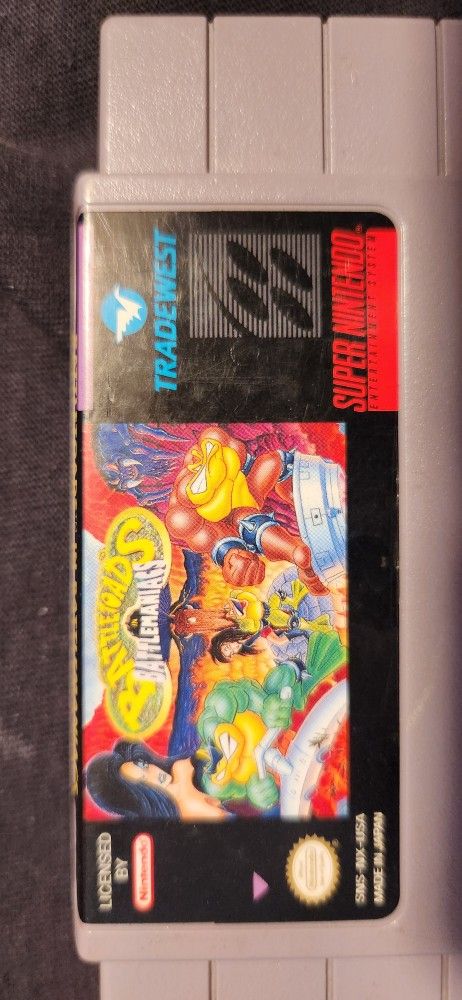 Super Nintendo Battle toads Battlemaniacs