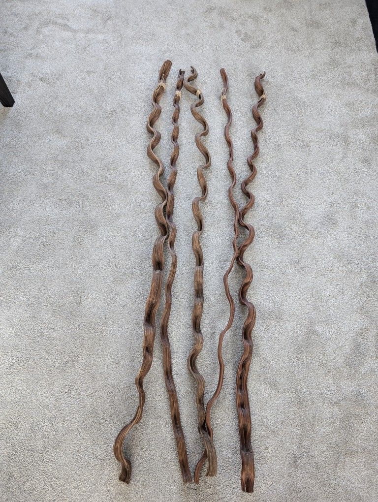 Wavy Wood Sticks  X 5 (Pre-owned)