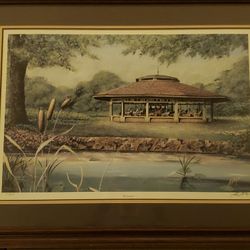 44" Allen Montague Print "The Carousel"