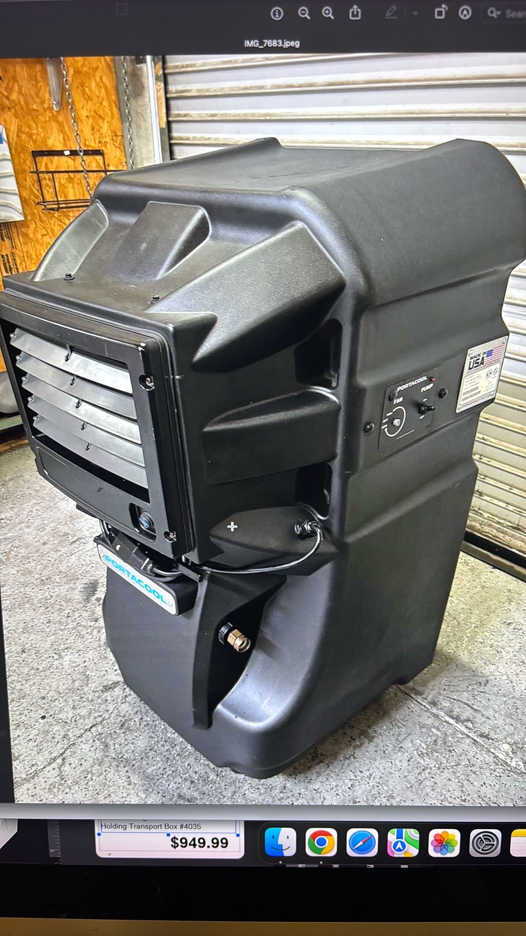 Portacool 230 Jet stream  115v Evaporative Cooler Portable On Wheels Work And Look Great 2 Available Come Get ! If They’re Here Then They’re Available