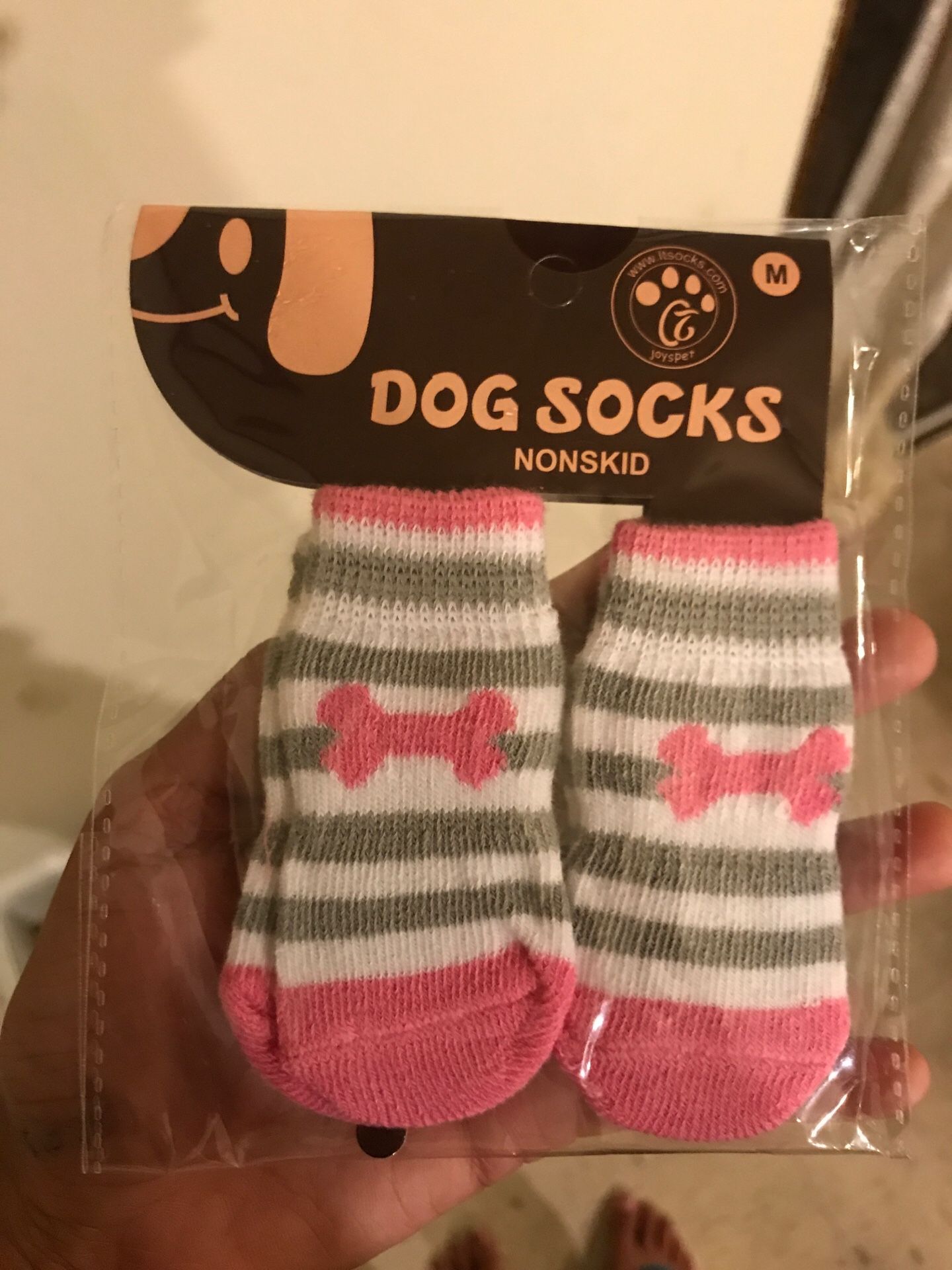 New Dog socks non slip.