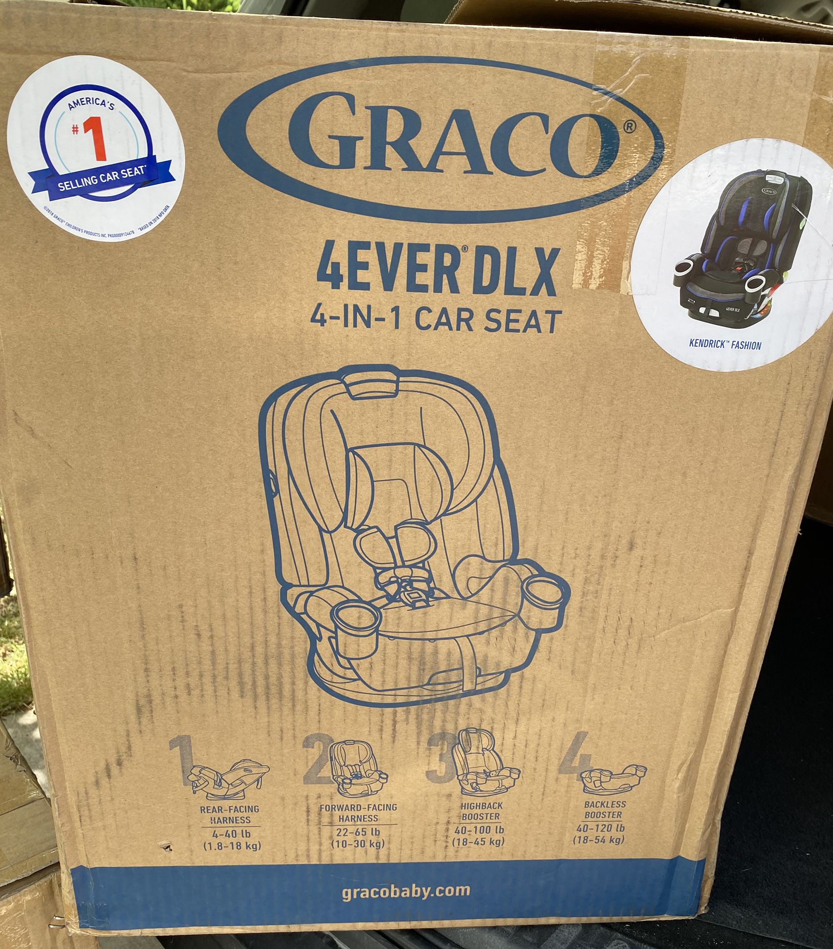 New in box Graco 4 in 1 car seat