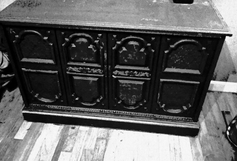 Vintage Record Cabinet 