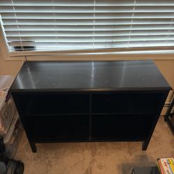 Storage Table With Bookshelves