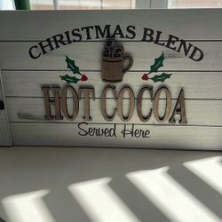 Hot Cocoa Wood Wall Decor 