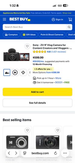 New sony zv-1f digital camera 🔥