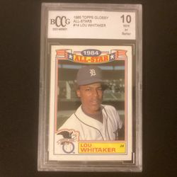 Mint 1985 Lou Whitaker Topps Card