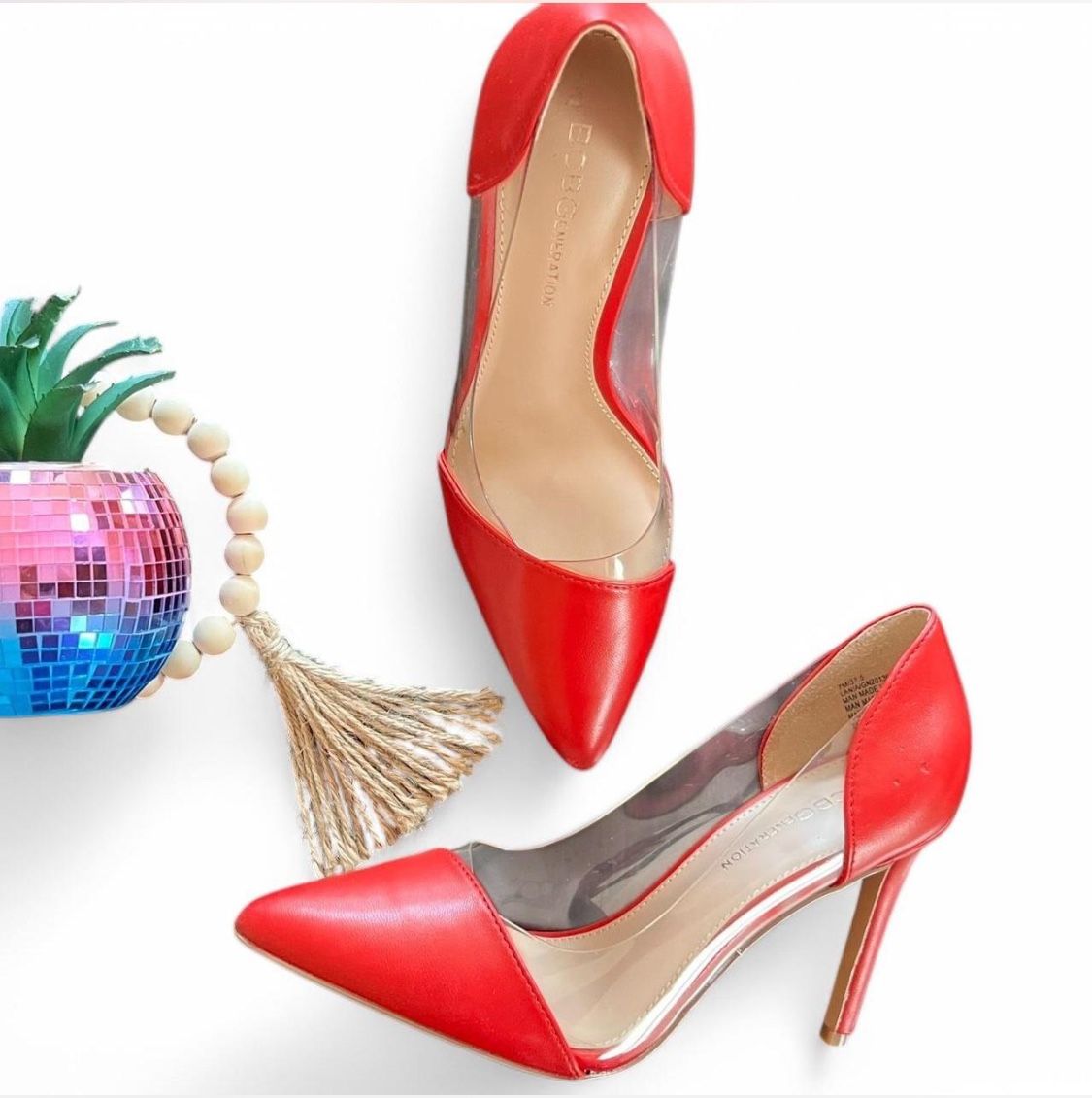 Red high heels #redshoes size 7 brand new never worn