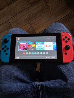 Nintendo switch system with joycons and games
