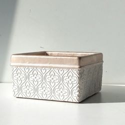 Glazed Ceramic Plant Pot/ Plant Planter/ Flower Pot Patio Garden Texture