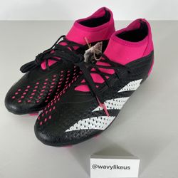 ADIDAS Predator Accuracy.1 FG Soccer Cleats Black/Pink Youth Size 5 [GW4614]