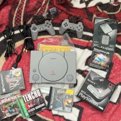 PlayStation 1 With Games And Accessories 