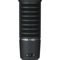 EV RE20-BLACK Dynamic Cardiod XLR Microphone ( Professional Podcast & Broadcast Microphone)