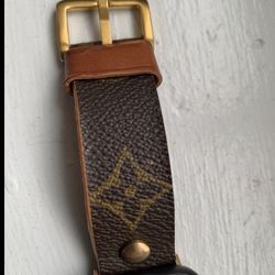 Authentic leather Louis Vuitton iPhone Apple Watch Band Only 
