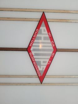 Longboard Surfboard Signed Handshaped Jim Phillips 