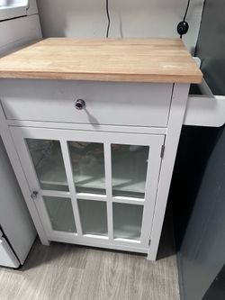 Butcher’s block cabinet
