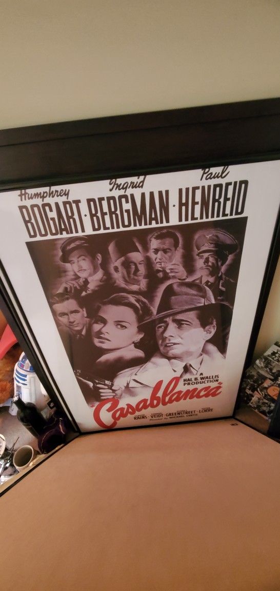 Movie Poster And Frame - Casablanca