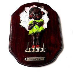Lil Black Girl Key Chain Holder