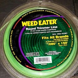 Weed Eater Round Trimmer Line .08 X 150