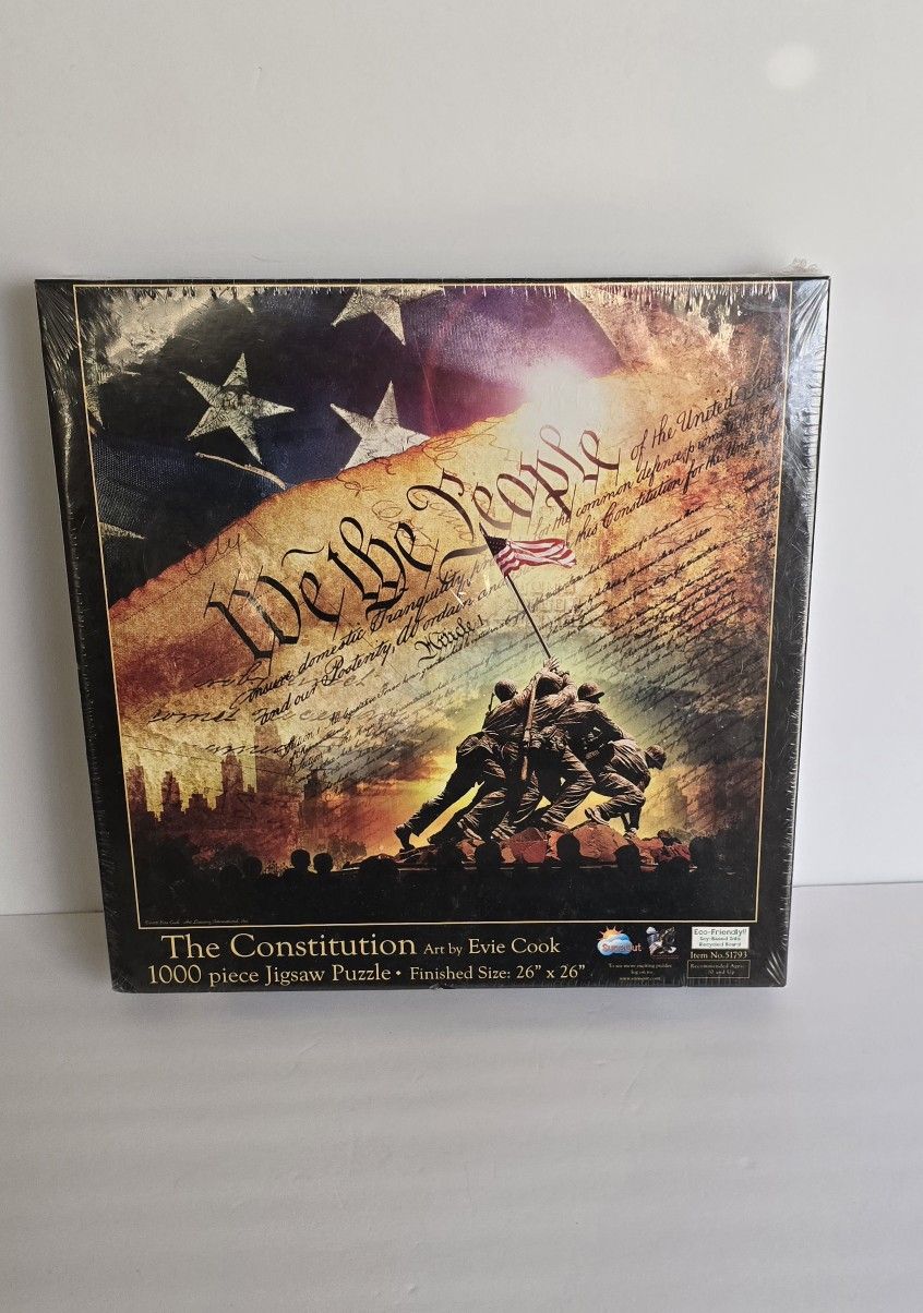 *BRAND NEW/SEALED ~GREAT CHRISTMAS GIFT 🎁
🎄The Constitution Jigsaw Puzzle 1500 pcs Sealed Art by Evie Cook New & Sealed.