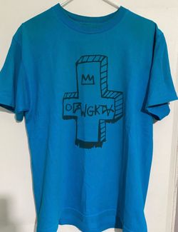 Odd Future Golf Wang Cross Tee Shirt Blue Size M