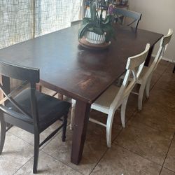 Pier 1 Dining Table And Pottery Barn Chairs