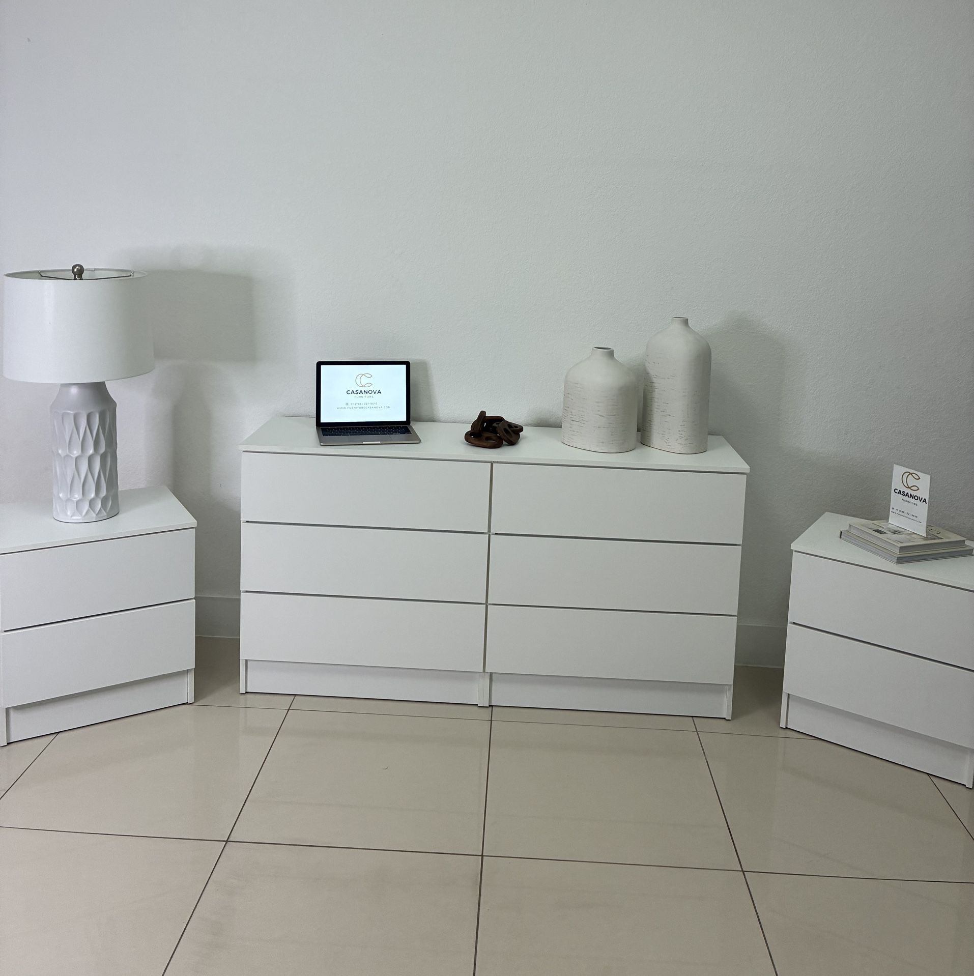 Brand New Dresser and Nightstands - Comoda y Mesas de Noche Nuevas a Estrenar … Fast 🚚