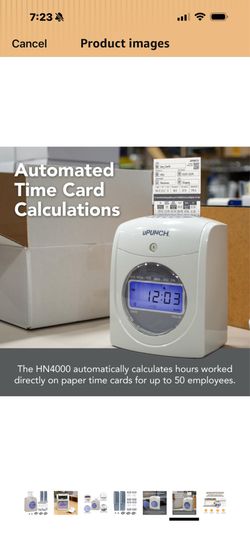 Time punch machine