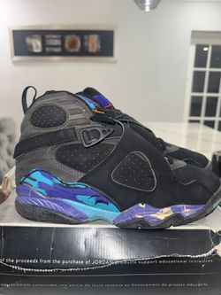 Brand New 1993 Jordan 8 Aqua Size 10