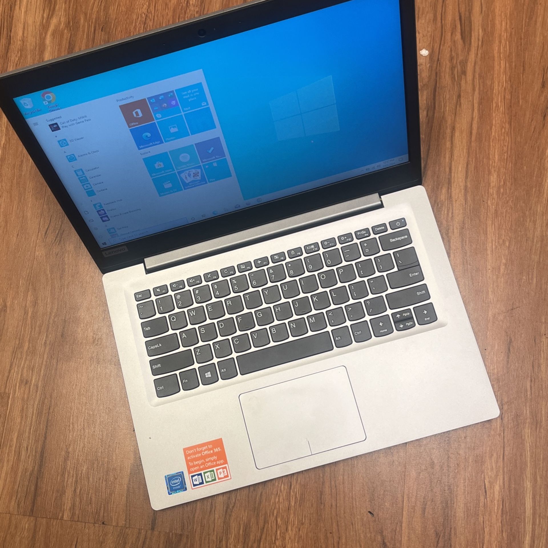 Slim Lenovo Notebook With Windows 10