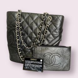 Authentic Chanel Small Club Tote 