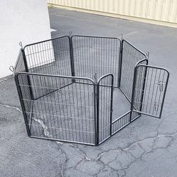 New in box $85 Heavy Duty 32” Tall x 32” Wide x 6-Panel Pet Playpen Dog Crate Kennel Exercise Cage Fence 