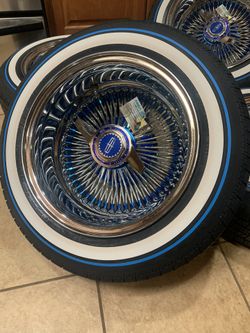 14x7 Custom Navy Blue Set Up W Custom Tyres
