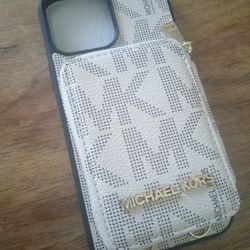 IPHONE 13, 14 PRO MAX CASE MICHAEL KORS WITH WALLET