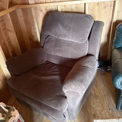 Brown recliner chair