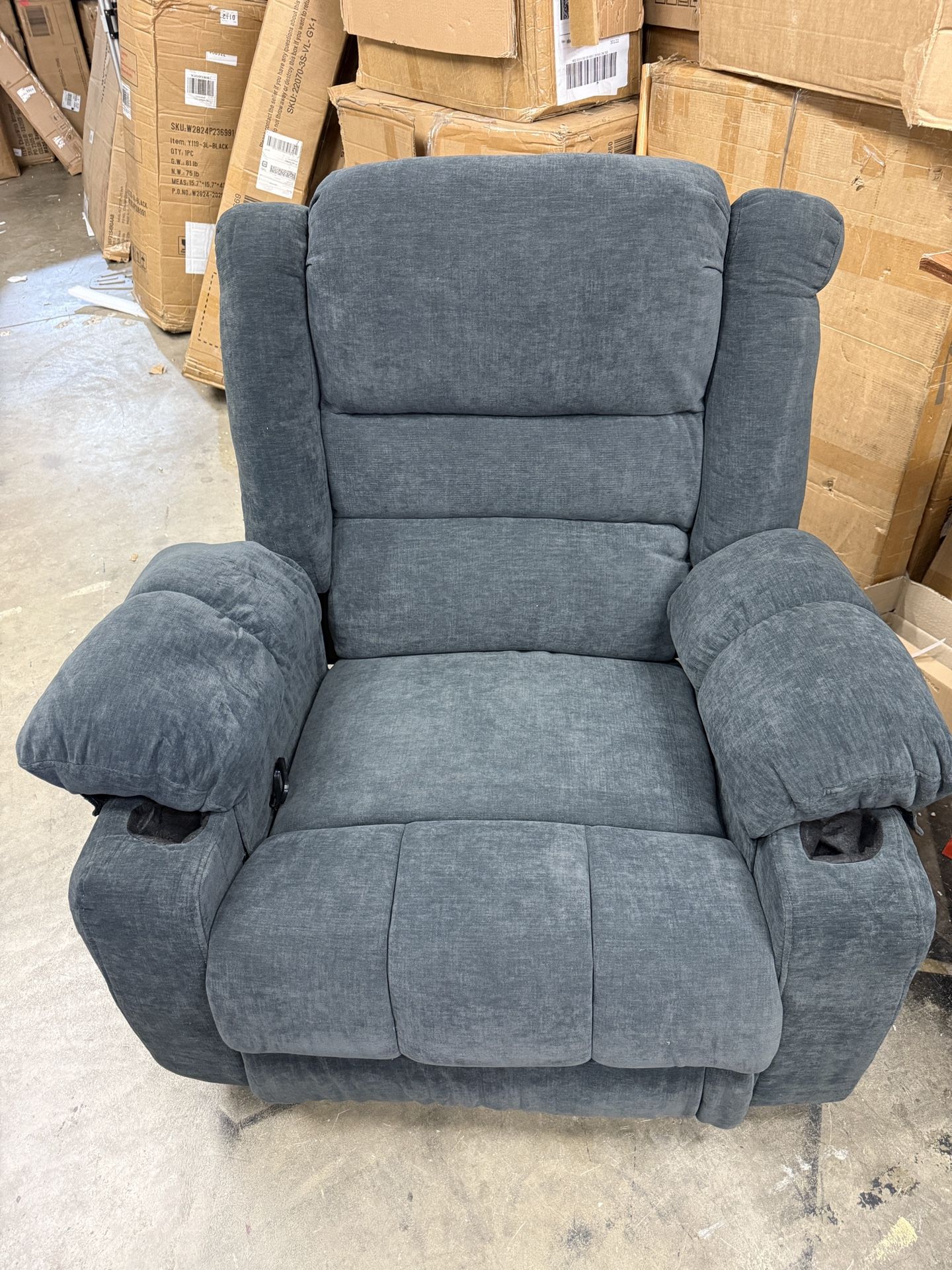 Brand new Recliner Chair Rocker Modern Ergonomic Lounge 360 Degree Swivel Single Sofa Seat Living Room Lounge Recliners (360 Swivel,