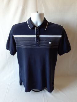 Banana Republic men's navy blue elephant embroidered polo shirt size M