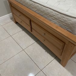 Full Bed Frame With Drawers Only